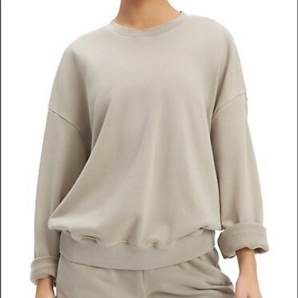 Good American Beige Sweatshirt